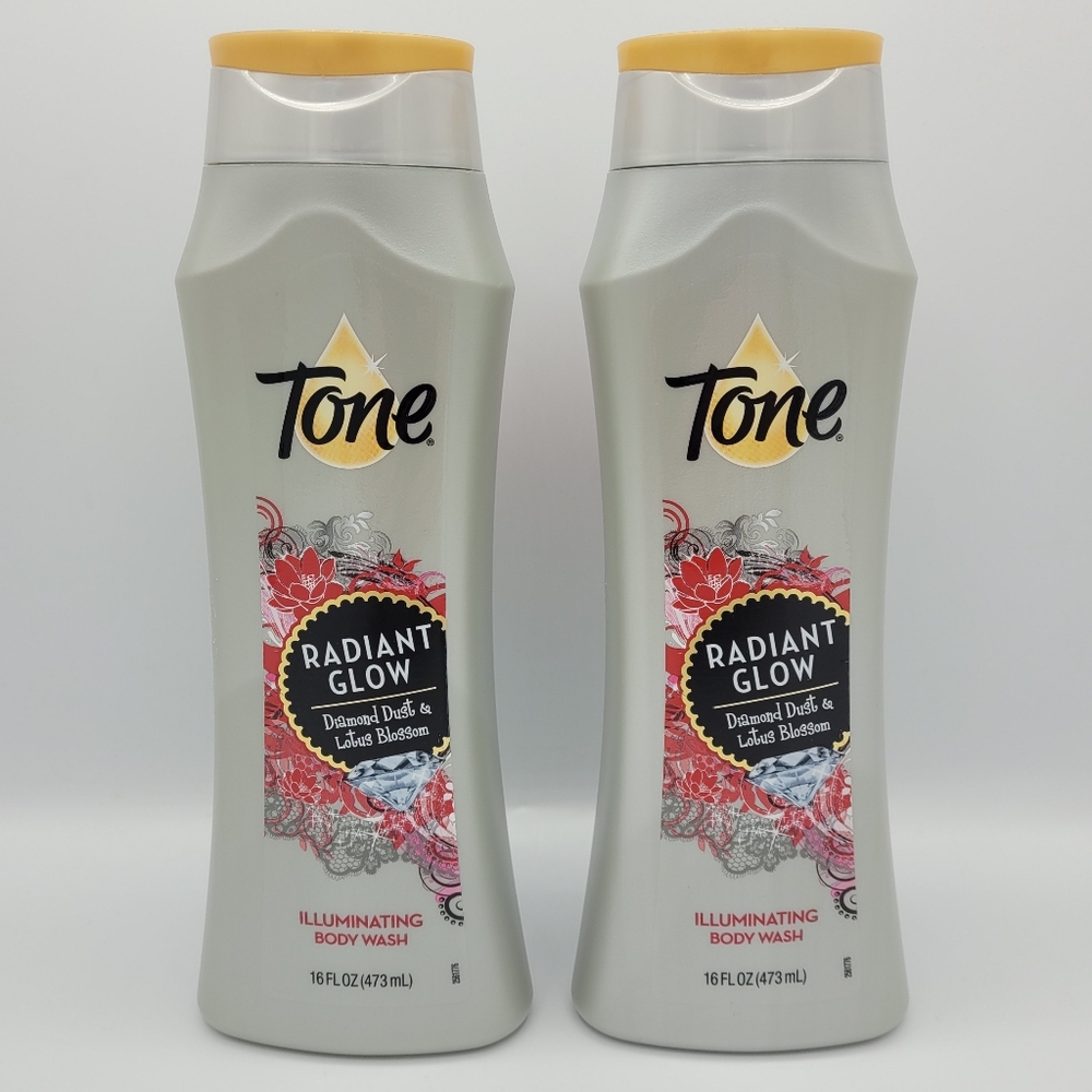 Tone soap Body Wash Radiant Glow Diamond Dust Lotus Blossom Illuminating -2 Pack